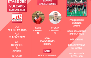 Stage des volcans 2026