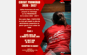 Circuit PromoBad Châtelguyonnaise - Etape 1 100% Filles