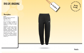 Bas de jogging adulte
