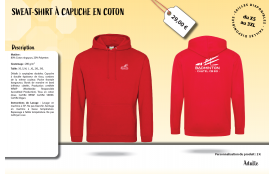 Sweat shirt à capuche adulte