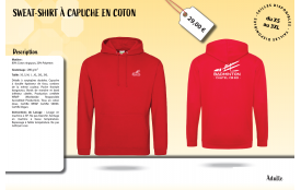 Sweat shirt à capuche adulte
