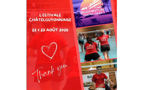 Remerciements l’Estivale Chatelguyonnaise
